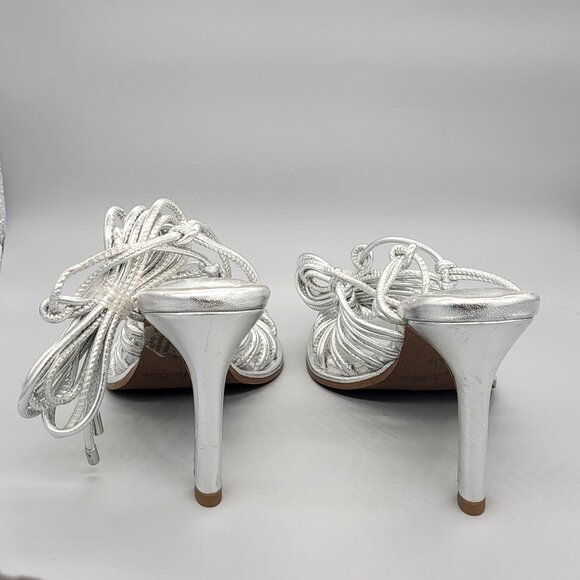 Seychelles Te Amo Silver High Heel Sandals NWOT - Picture 13 of 16
